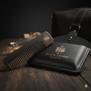 Peine de Bolsillo Plegable de Madera de Ébano